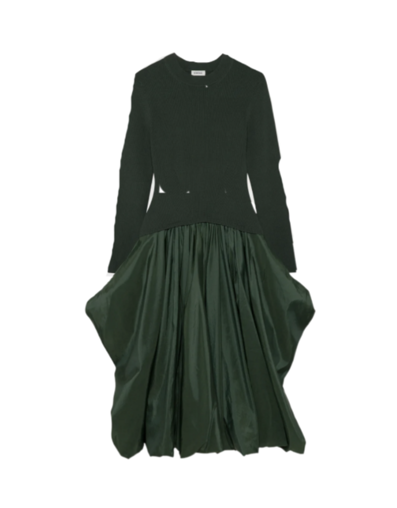 Simkhai Kenlie L/S Mock Neck Midi Dress