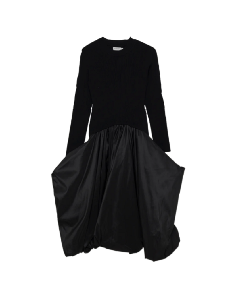 Simkhai Kenlie L/S Mock Neck Midi Dress