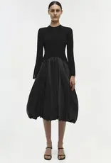 Simkhai Kenlie L/S Mock Neck Midi Dress Simkhai Kenlie L/S Mock Neck Midi Dress