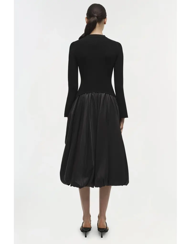 Simkhai Kenlie L/S Mock Neck Midi Dress