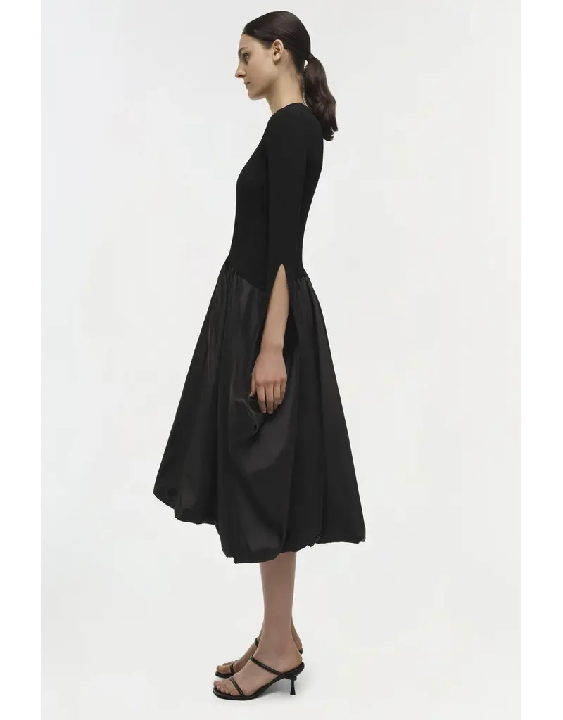 Simkhai Kenlie L/S Mock Neck Midi Dress