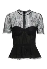 Simkhai Kehlani Lace S/S Bustier Top