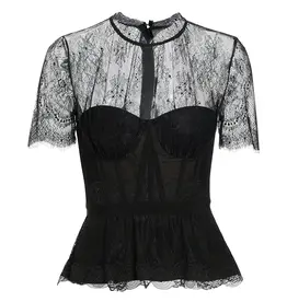 Simkhai Kehlani Lace S/S Bustier Top