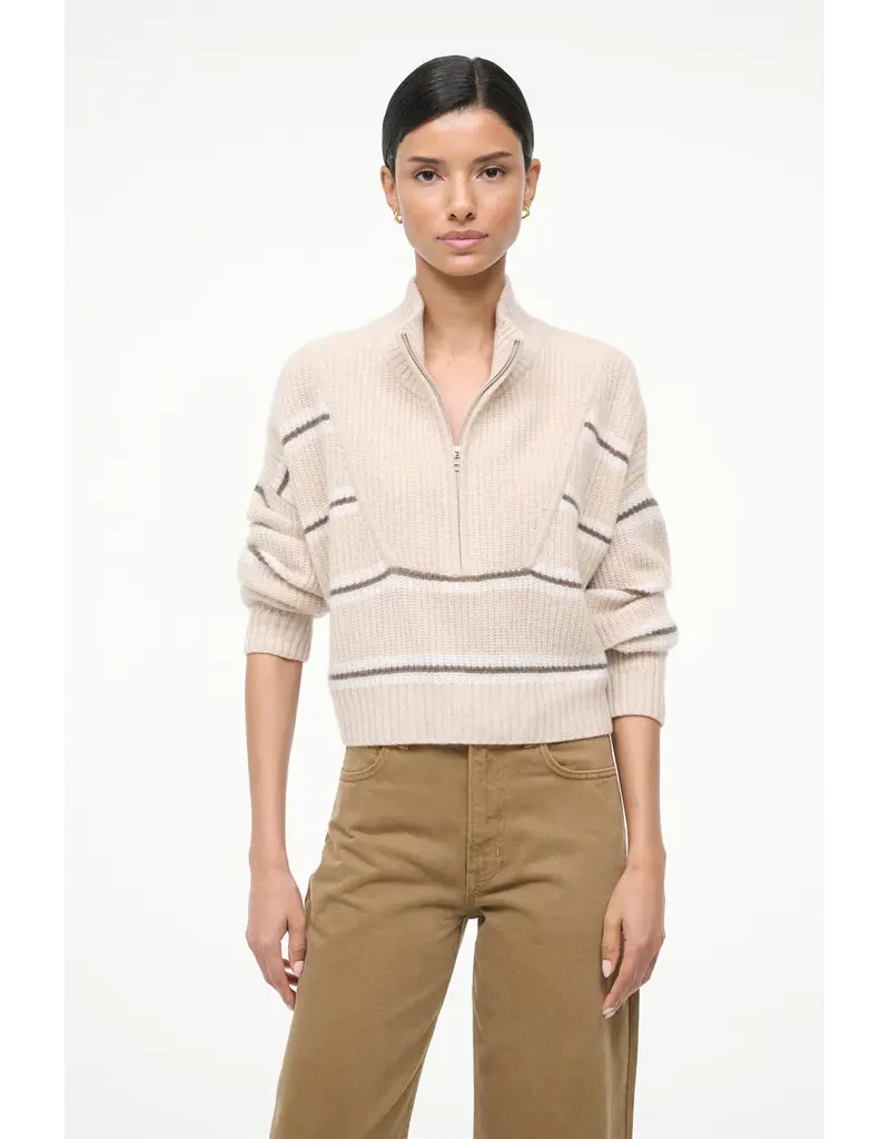 Staud Cropped Hampton Cashmere Sweater