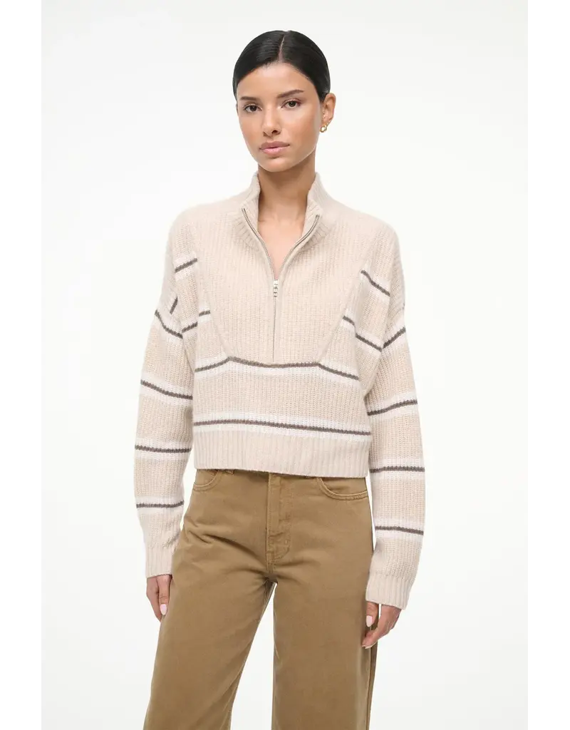 Staud Cropped Hampton Cashmere Sweater