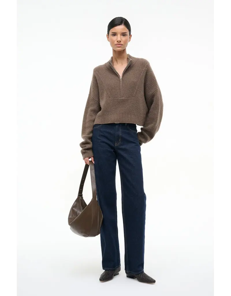 Staud Cropped Hampton Cashmere Sweater