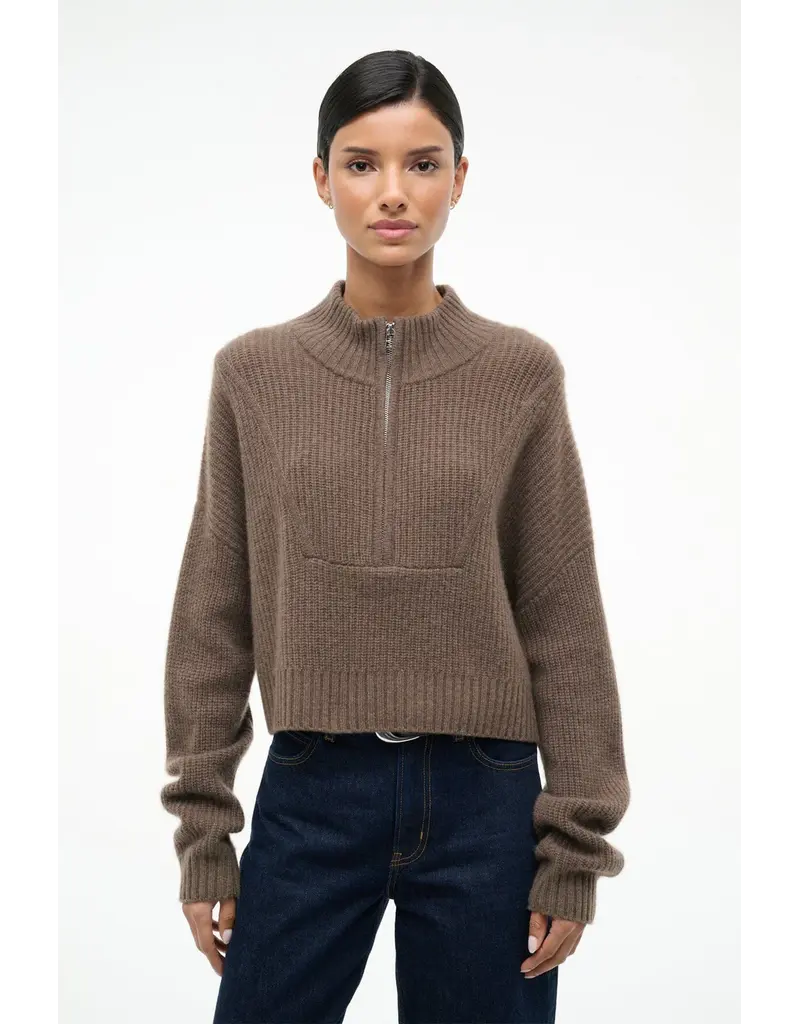Staud Cropped Hampton Cashmere Sweater