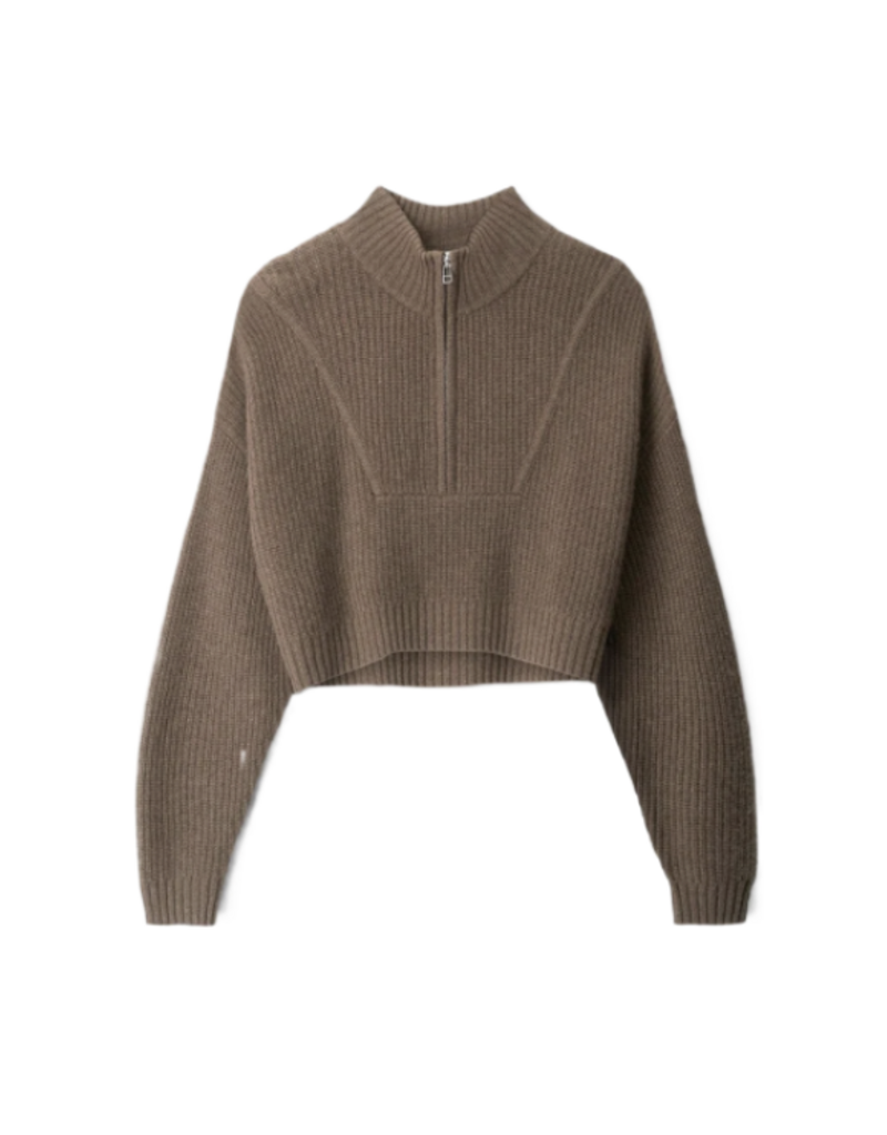 Staud Cropped Hampton Cashmere Sweater