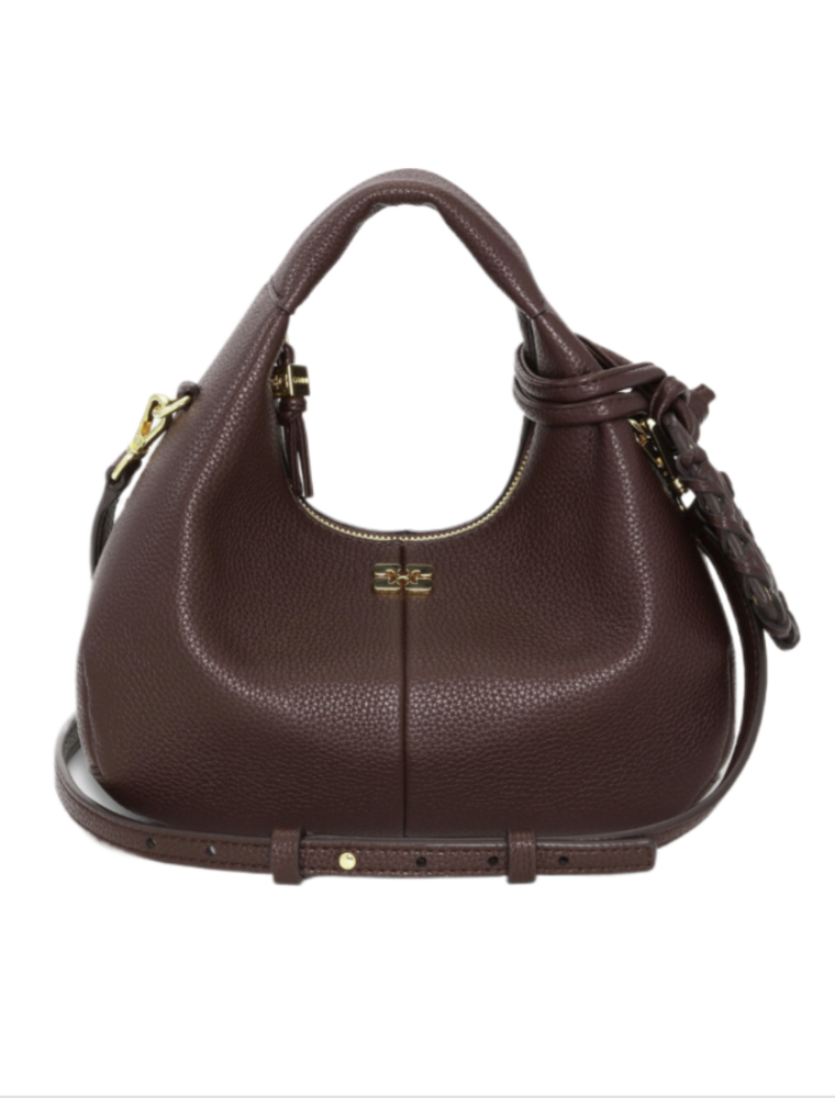 Ganni Hobo Mini Grained