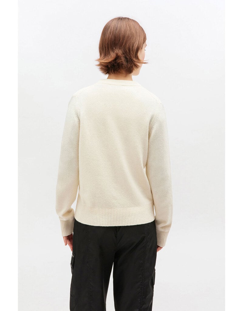 Ganni Graphic Wool Puppy Love Crewneck