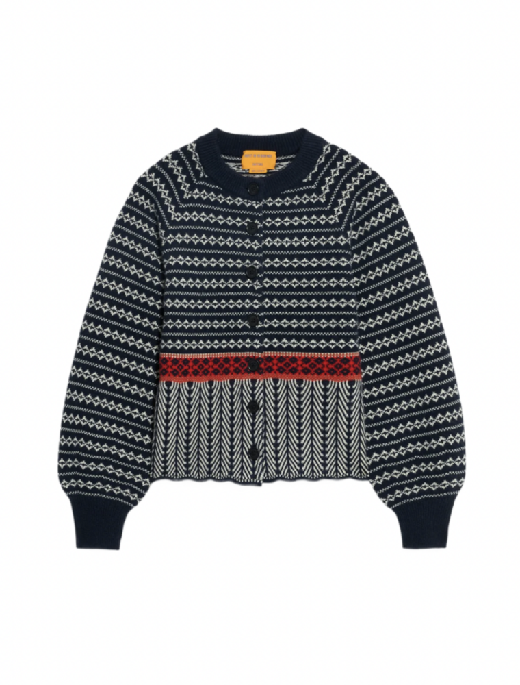 GUEST IN RESIDENCE Fairisle Sculpted Cardigan