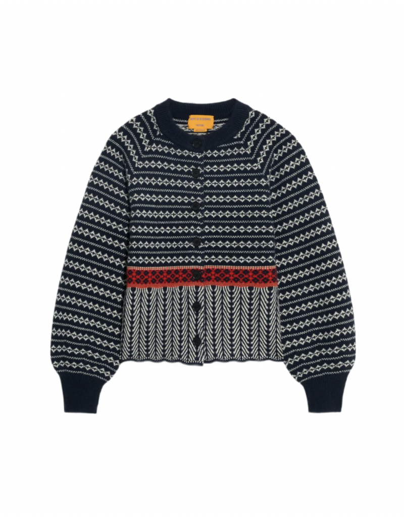 GUEST IN RESIDENCE Fairisle Sculpted Cardigan