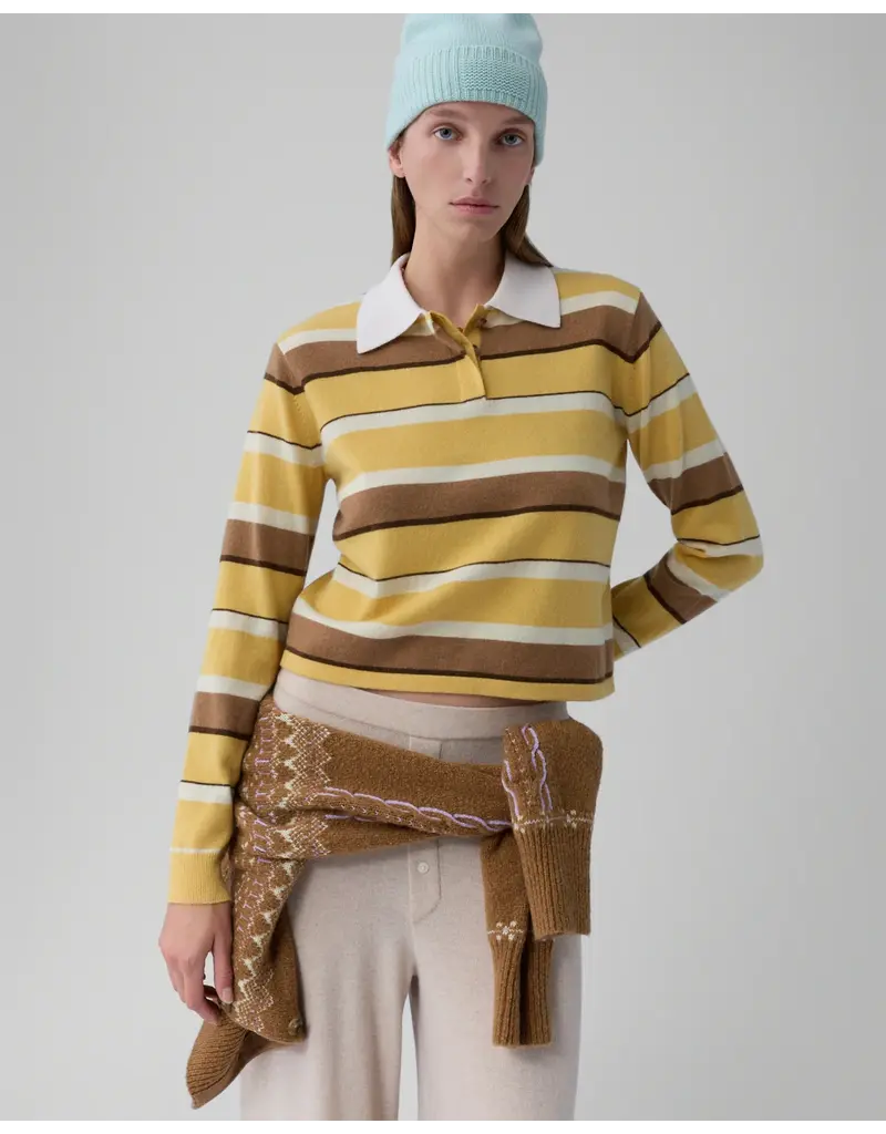 GUEST IN RESIDENCE Cropped Stripe Rugby