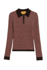 GUEST IN RESIDENCE Chevron L/S Shrunken Polo