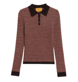 GUEST IN RESIDENCE Chevron L/S Shrunken Polo