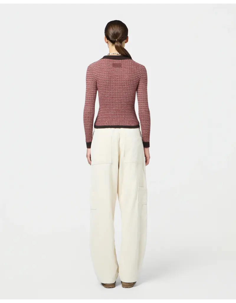 GUEST IN RESIDENCE Chevron L/S Shrunken Polo