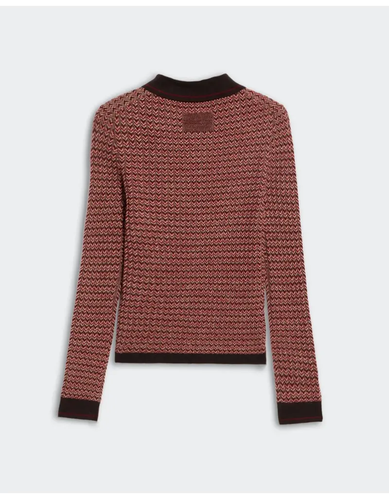 GUEST IN RESIDENCE Chevron L/S Shrunken Polo