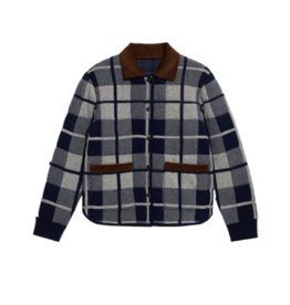 GUEST IN RESIDENCE Quilted Plaid Liner Jacket