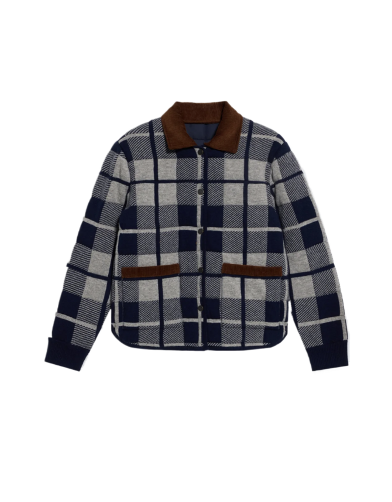 GUEST IN RESIDENCE Quilted Plaid Liner Jacket