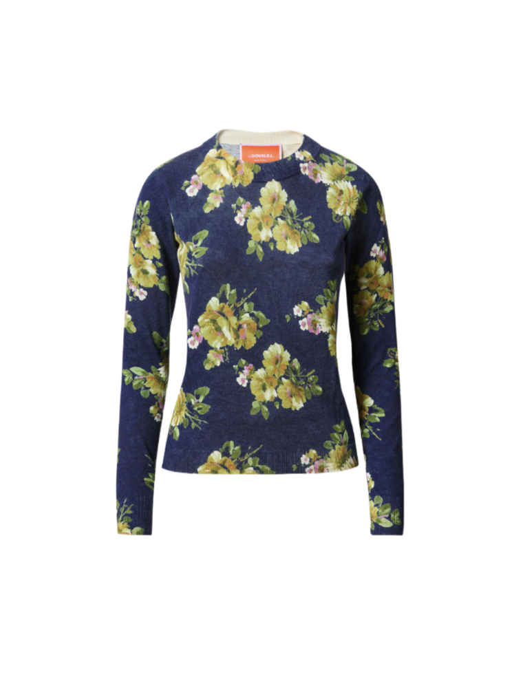 La Double J PRINTED CREW NECK