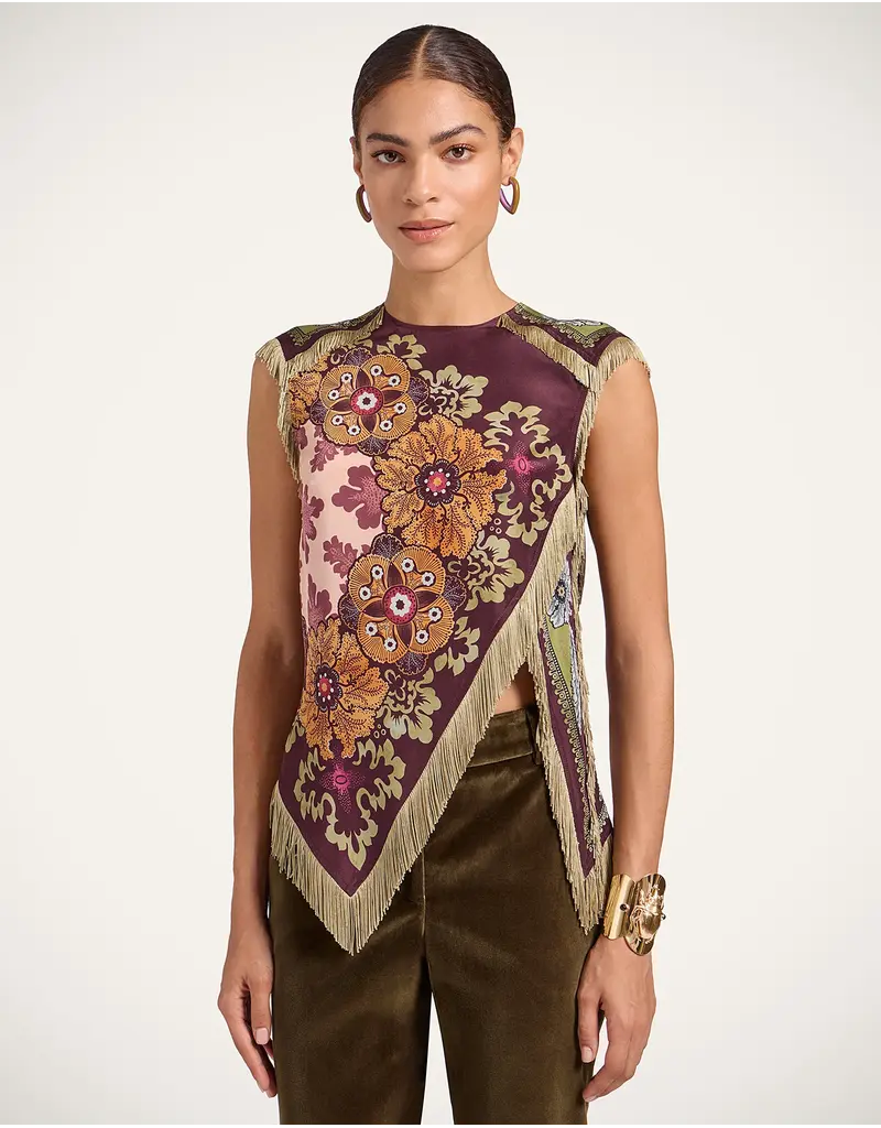 La Double J Scarf Top