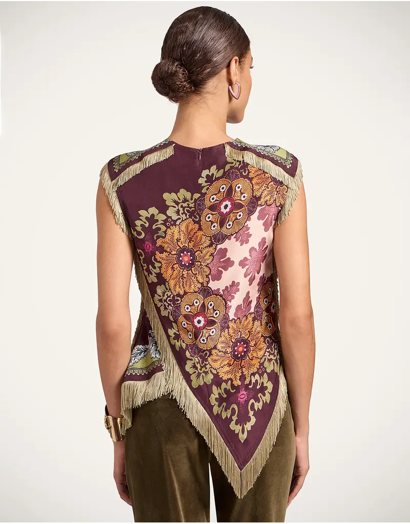 La Double J Scarf Top