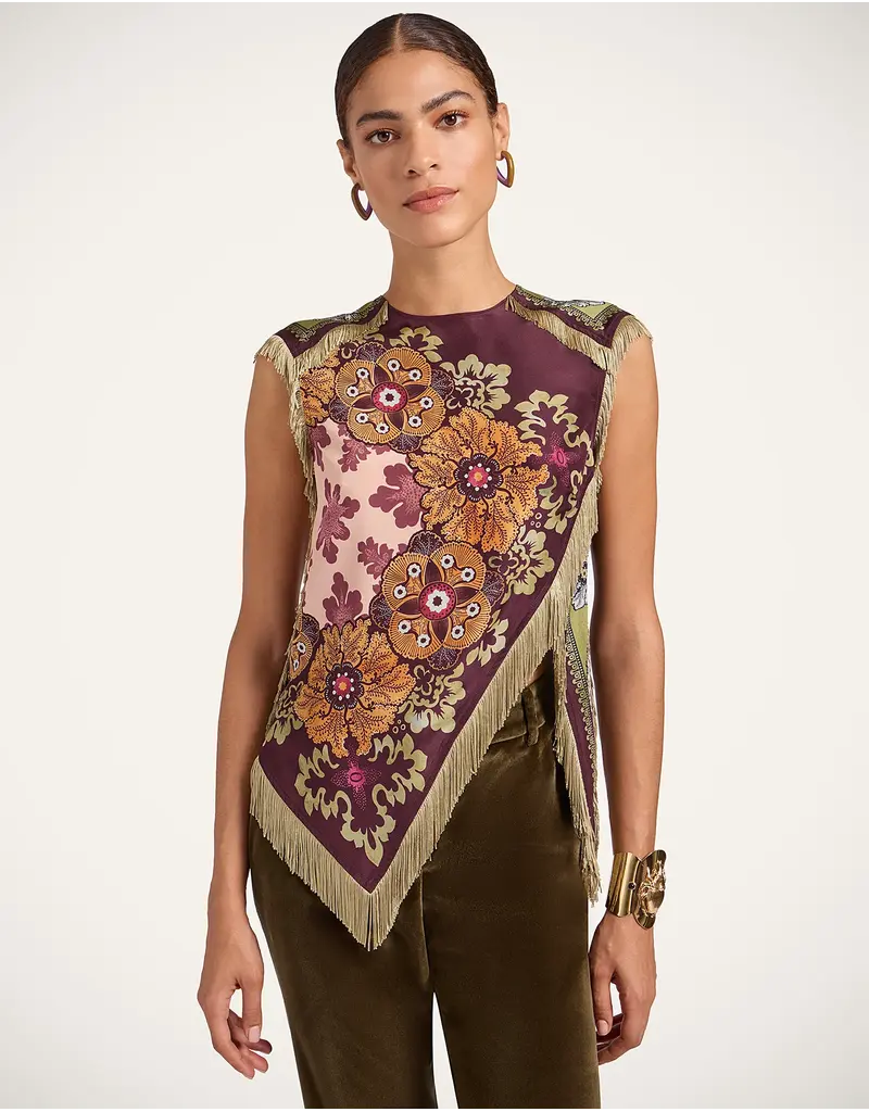 La Double J Scarf Top