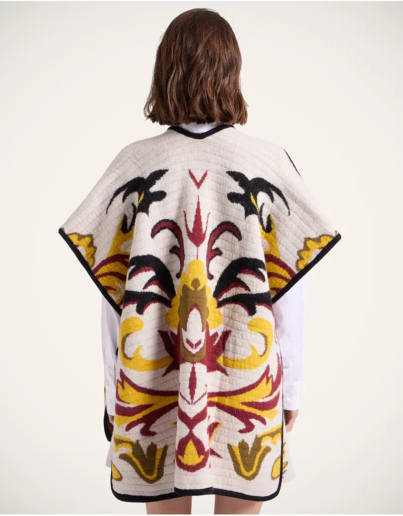 La Double J In My Power Knit Scarf Cape