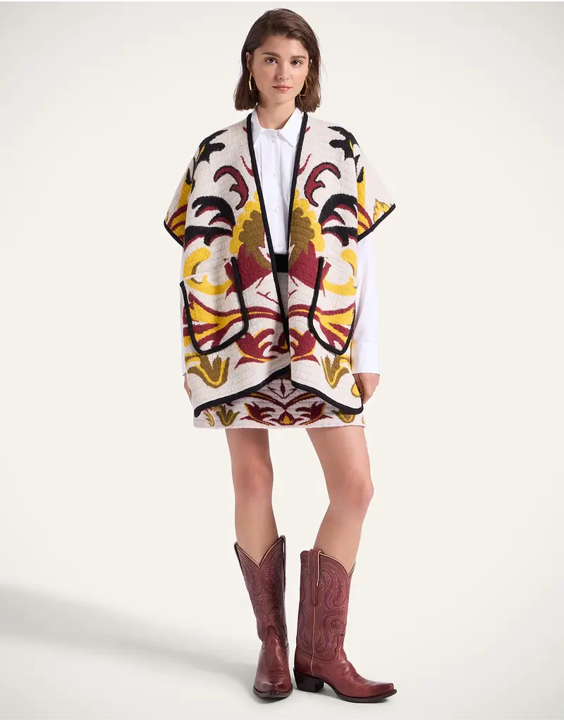 La Double J In My Power Knit Scarf Cape