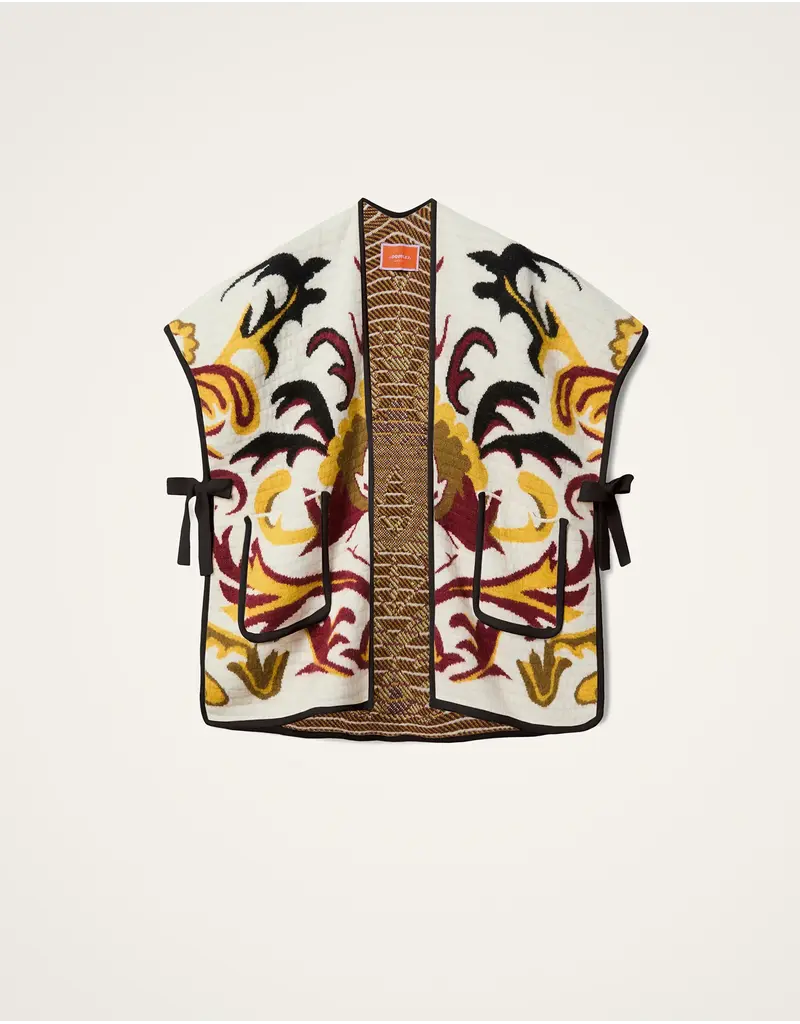 La Double J In My Power Knit Scarf Cape