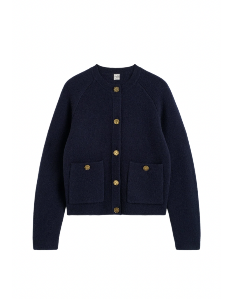 TOTEME Hammered Button Cardigan