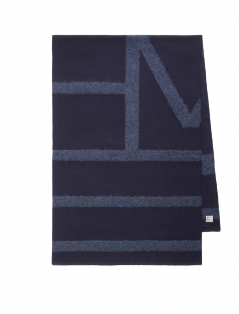 TOTEME Monogram Twill Scarf