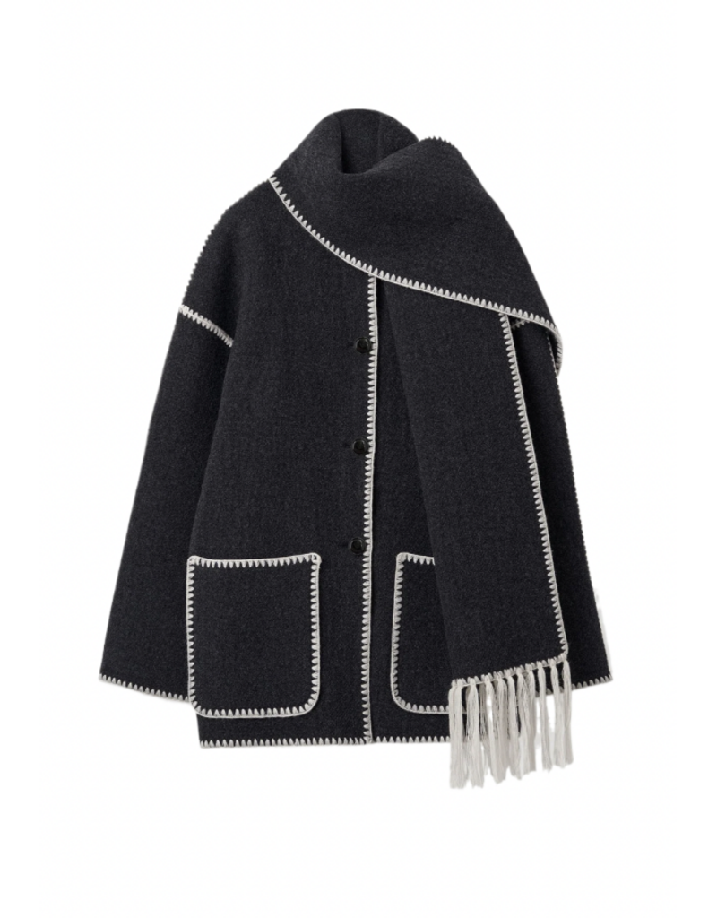 TOTEME Embroidered Scarf Jacket