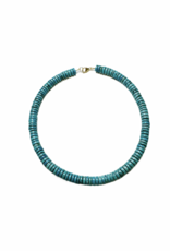 Theodosia Turquoise Barrel Candy Necklace