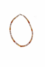 Theodosia Fire Opal Heishi Necklace