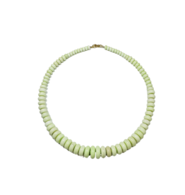 Theodosia Lime Opal Graduated Candy Necklace