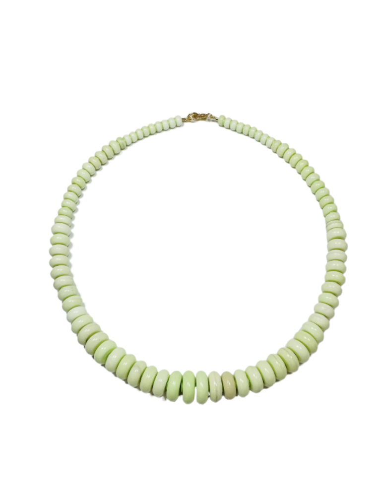 Theodosia Lime Opal Graduated Candy Necklace