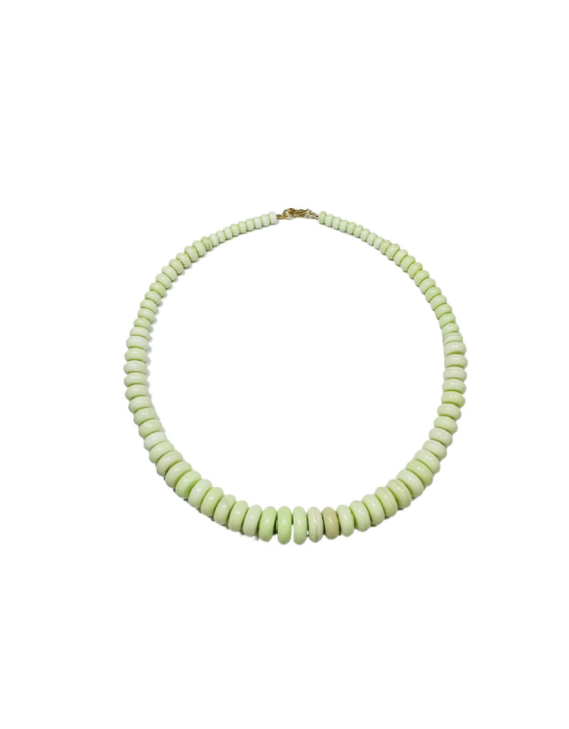 Theodosia Lime Opal Graduated Candy Necklace