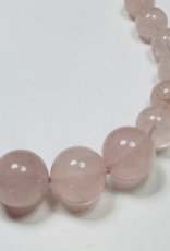 Theodosia Knotted Rose Quartz Gumball Necklace