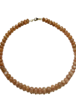 Theodosia Peach Moonstone Candy Necklace
