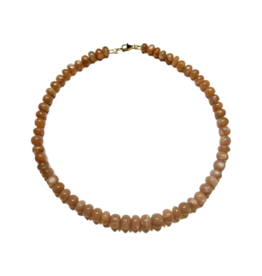 Theodosia Peach Moonstone Candy Necklace