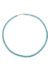 Theodosia BLUE APATITE HEISHI NECKLACE