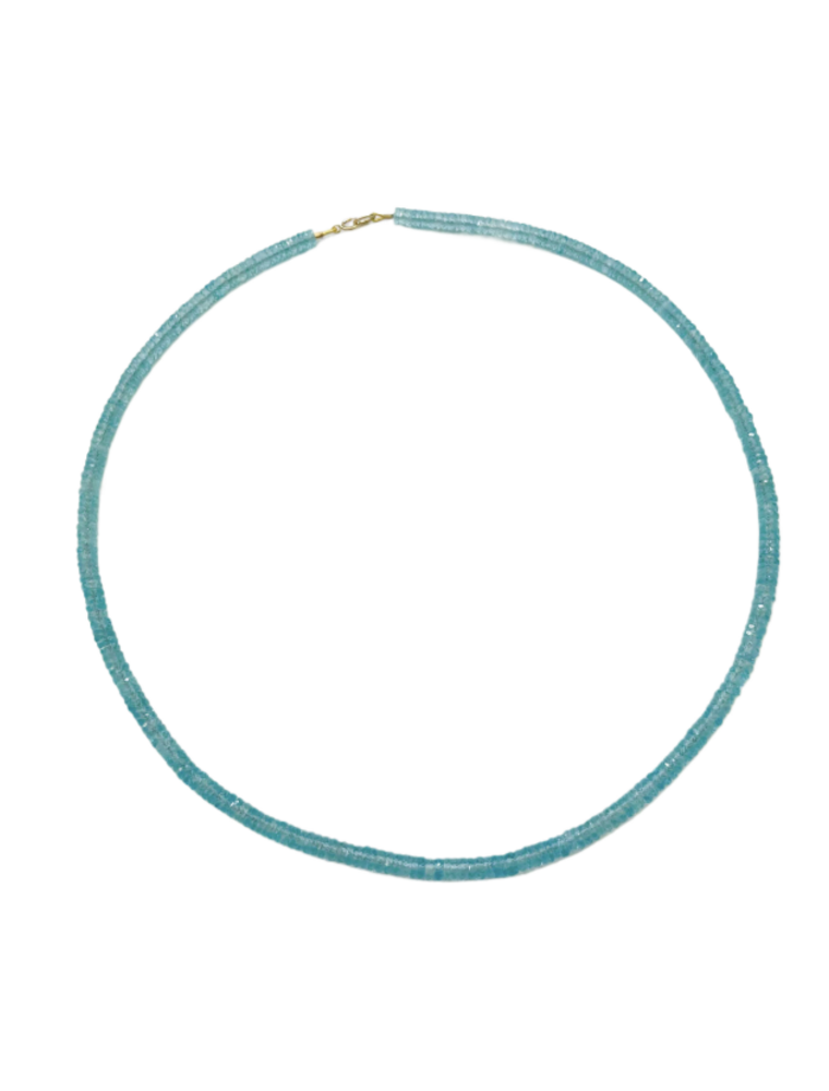 Theodosia BLUE APATITE HEISHI NECKLACE