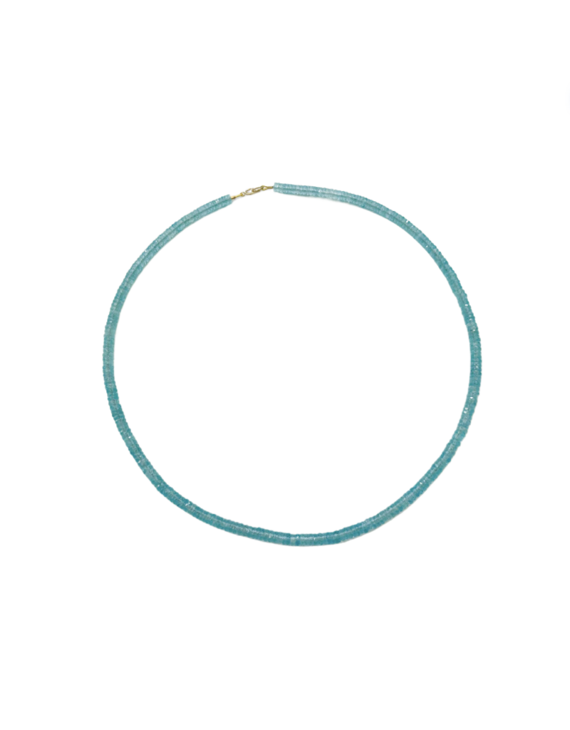 Theodosia BLUE APATITE HEISHI NECKLACE