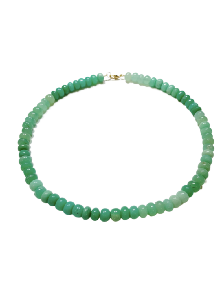 Theodosia Original Chrysoprase Candy Necklcace