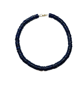 Theodosia Lapis Slice Necklace