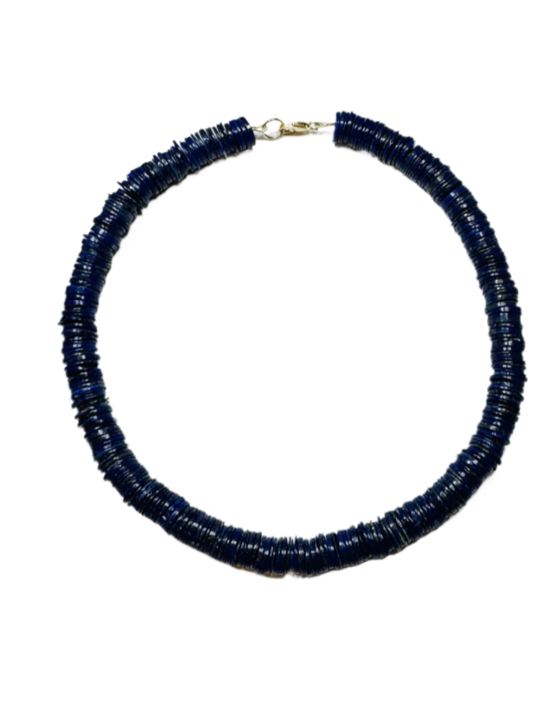 Theodosia Lapis Slice Necklace