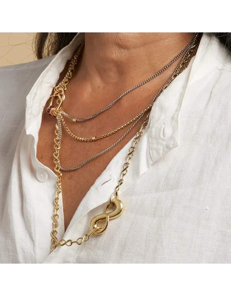 Marla Aaron Mixed Up Half & Half Chain