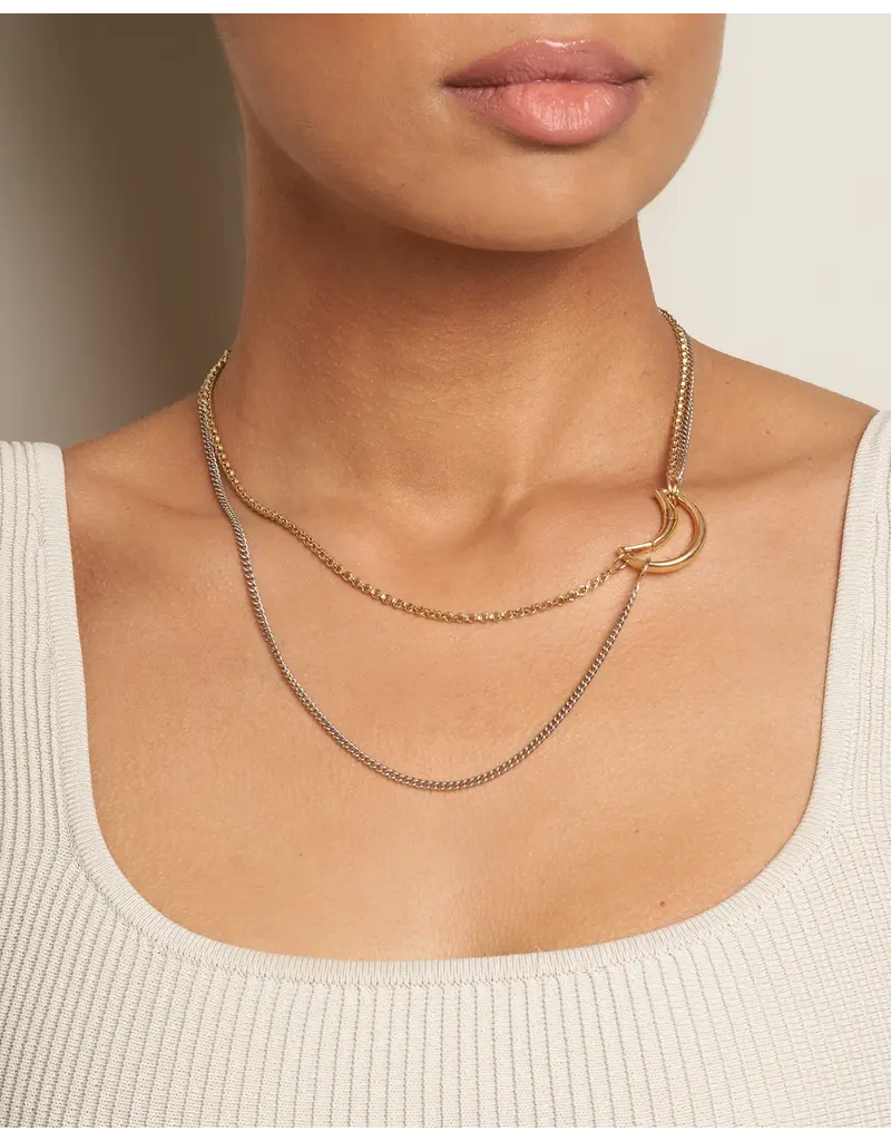 Marla Aaron Mixed Up Half & Half Chain