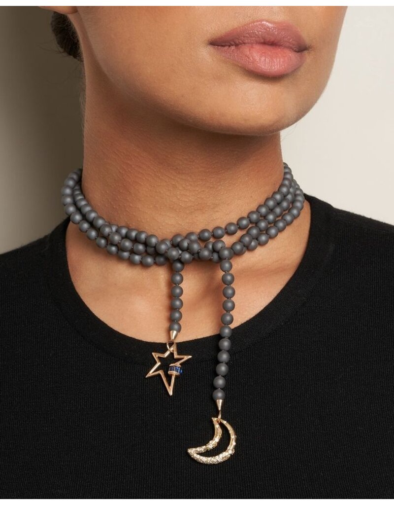 Marla Aaron BUFFED HEMATITE STRAND